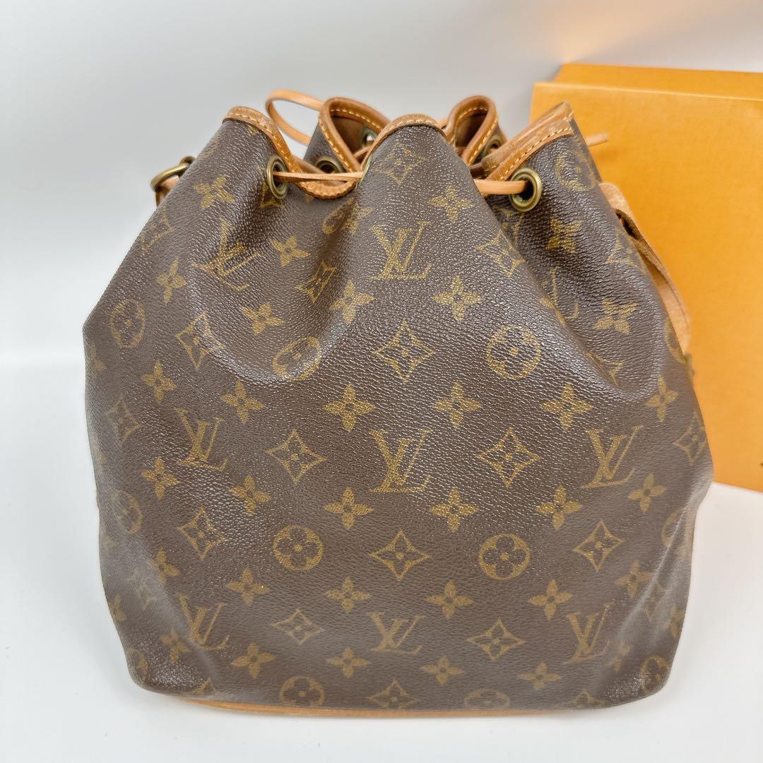 ルイヴィトン モノグラム 巾着 ショルダーバッグ プチノエ - メルカリ