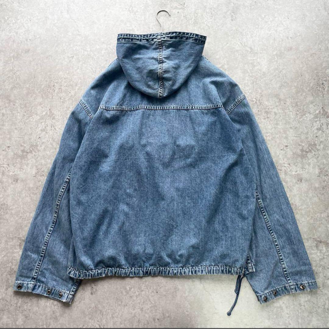 名作□90's OLD GAP ギャップ【XL】デニム アノラックパーカー - メルカリ