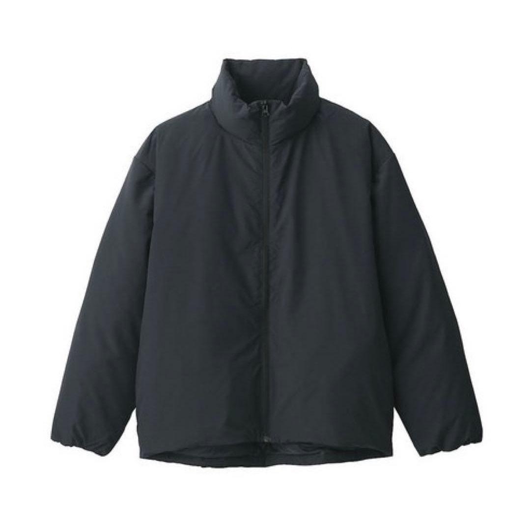 無印良品 ムジラボ MUJI labo 水を弾くスタンドカラー ダウン ブラック