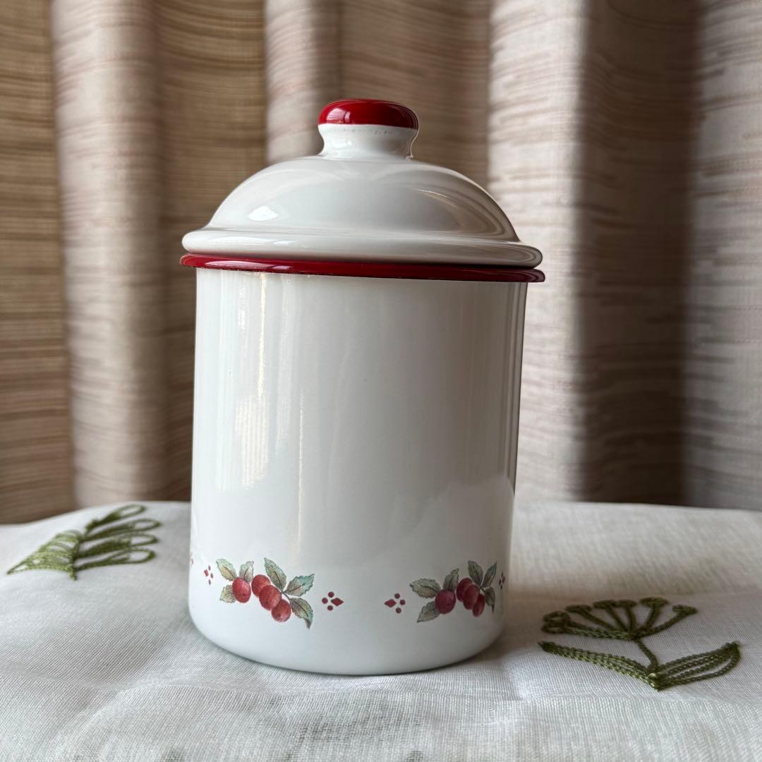 マニー Many ロココ ホーロー キャニスター - メルカリ