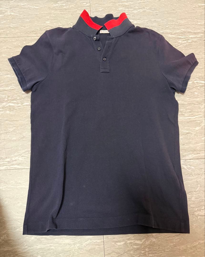 MONCLER ネイビー ポロシャツ - メルカリ