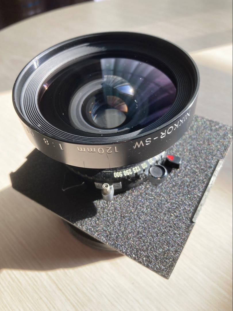 希少】【美品】ニッコールSW120mm/F8 8×10カバーの超広角レンズ