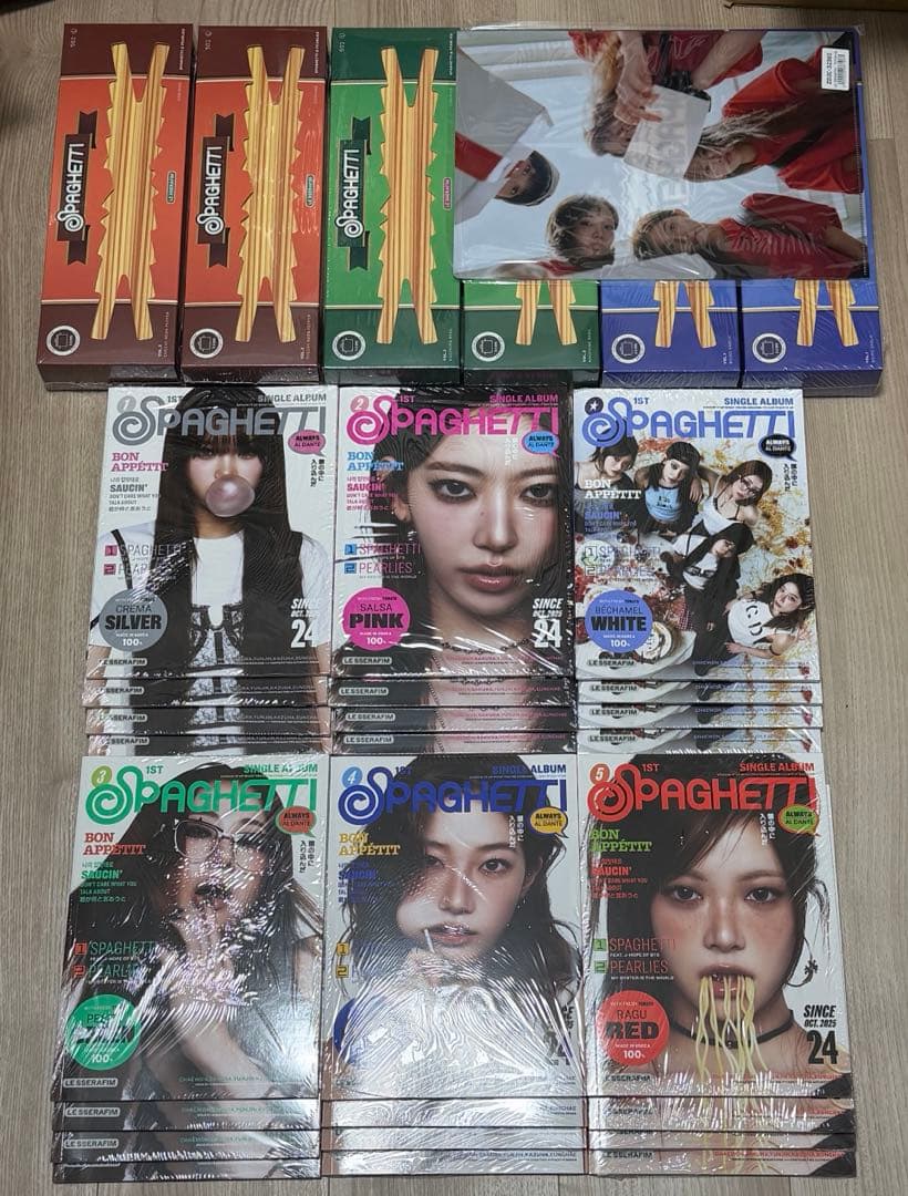 LE SSERAFIM spaghetti 3形態 6形態 CD 新品 未開封 - メルカリ