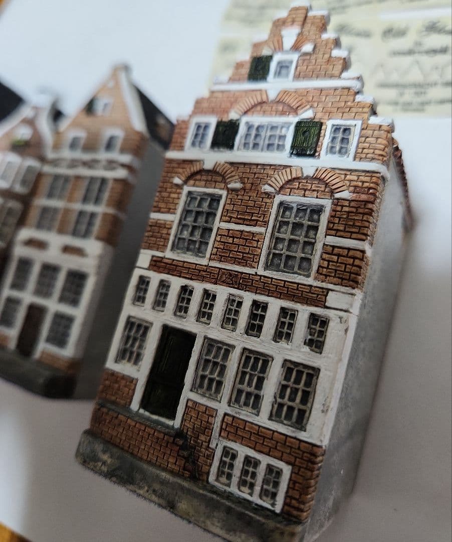 ミニチュアハウス Old Glories アムステルダム運河沿い 6点セット
