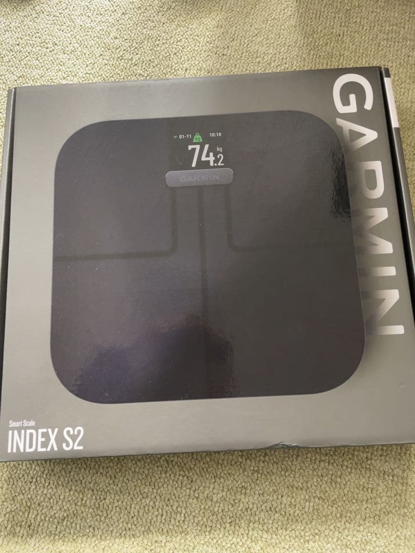 (美品 使用頻度僅か) GARMIN ガーミン INDEX S2 GARMIN（ガーミン） Index S2 Smart Scale Black 【日本正規品】 010