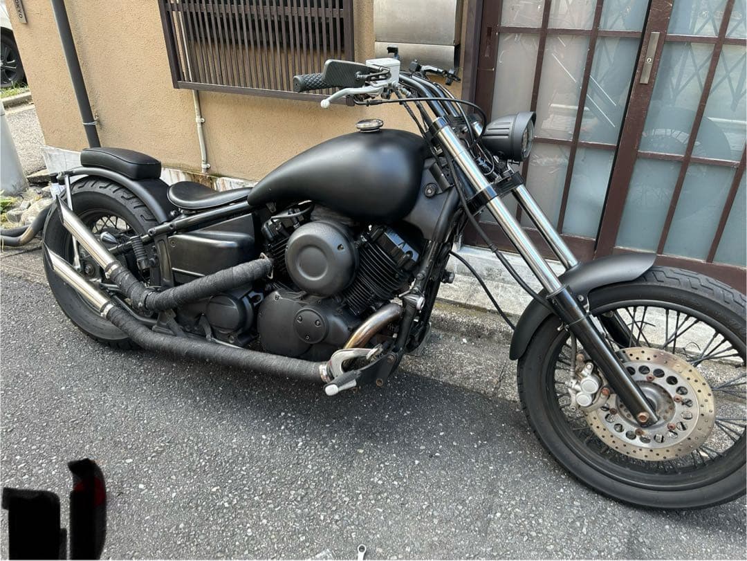 ドラッグスター400 スラッシュ カット アップ マフラー カチアゲ