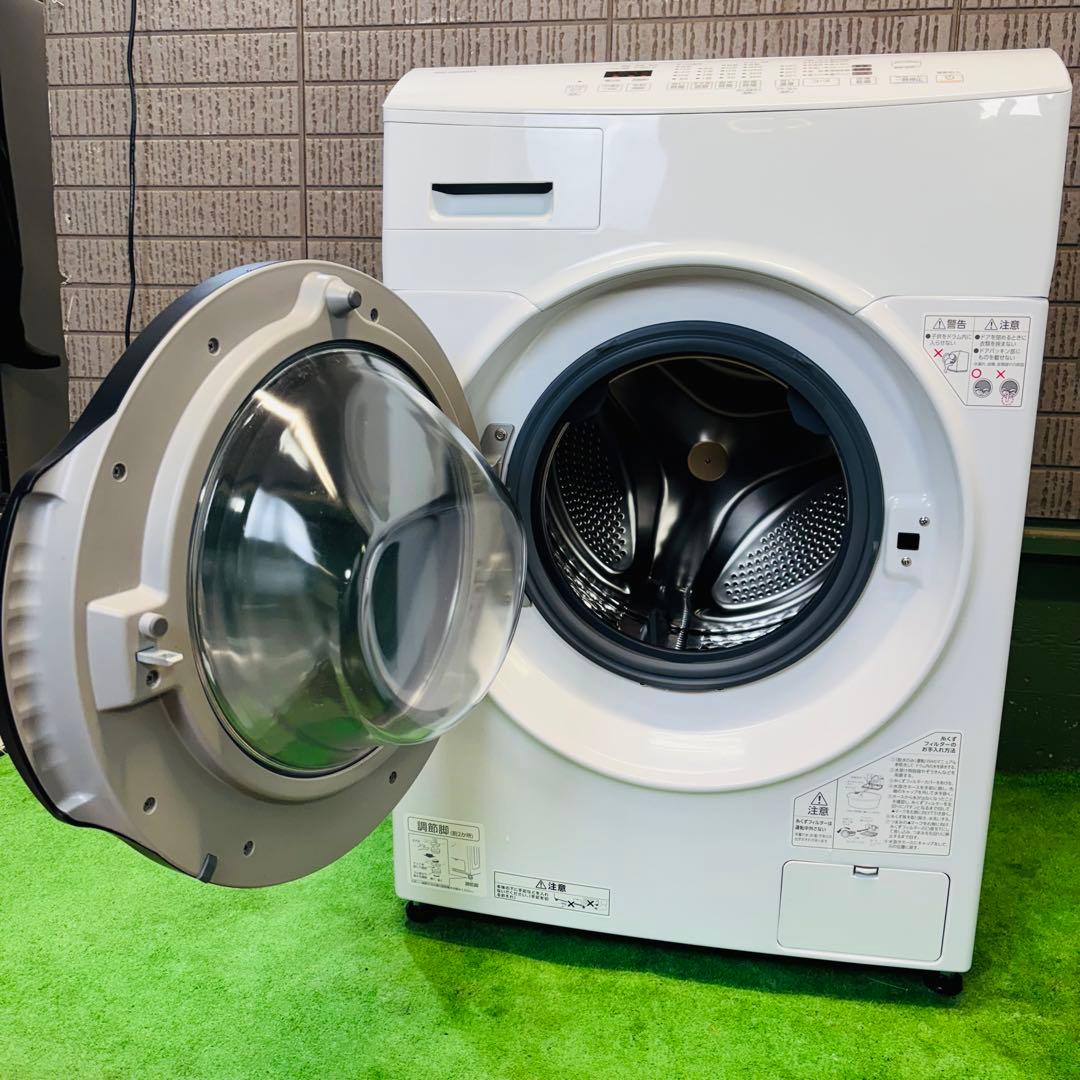 美品 24年製 8.0kg ドラム式洗濯機 アイリスオーヤマ【地域限定配送無料】