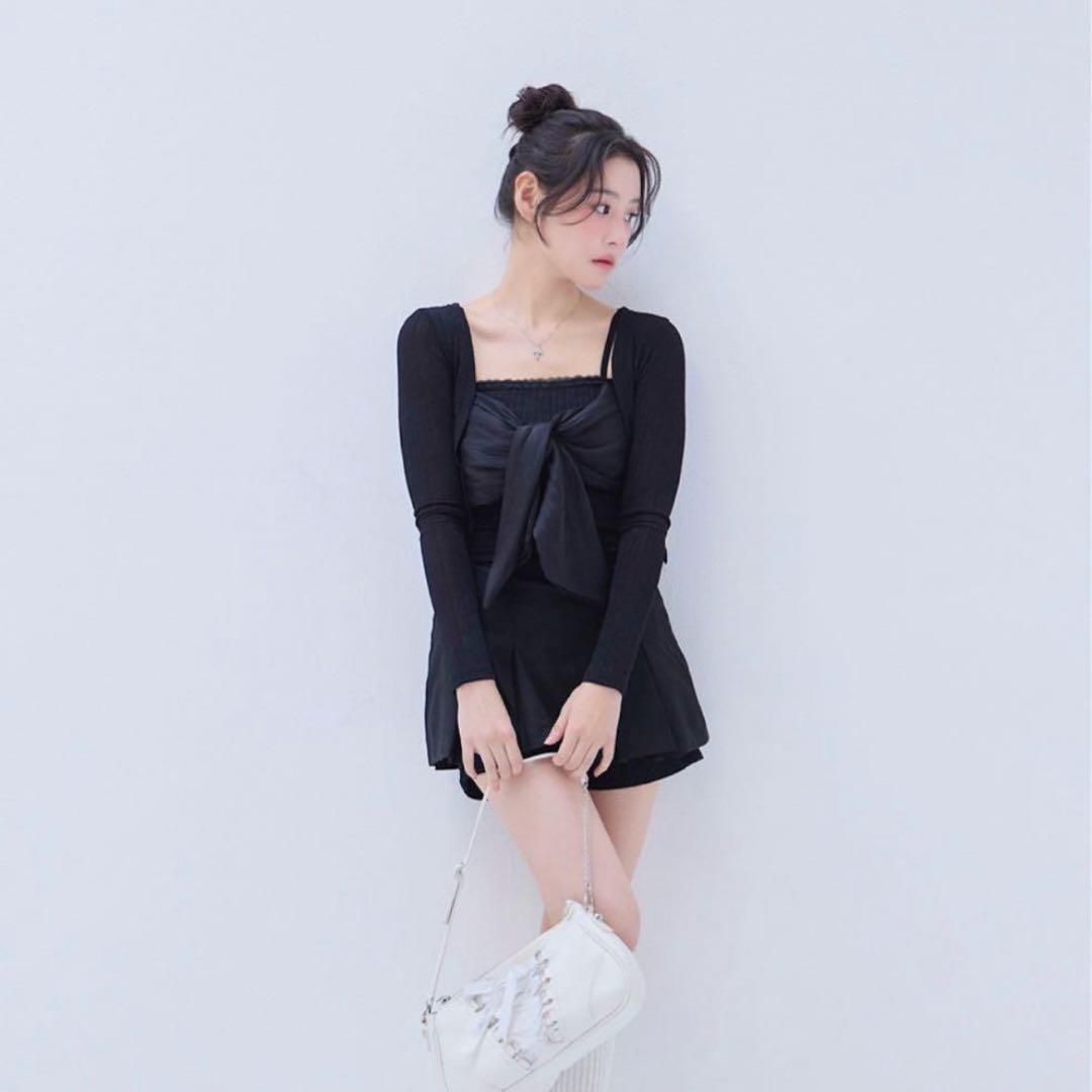 YILON イロン RIBBON CAMI SET TOPS