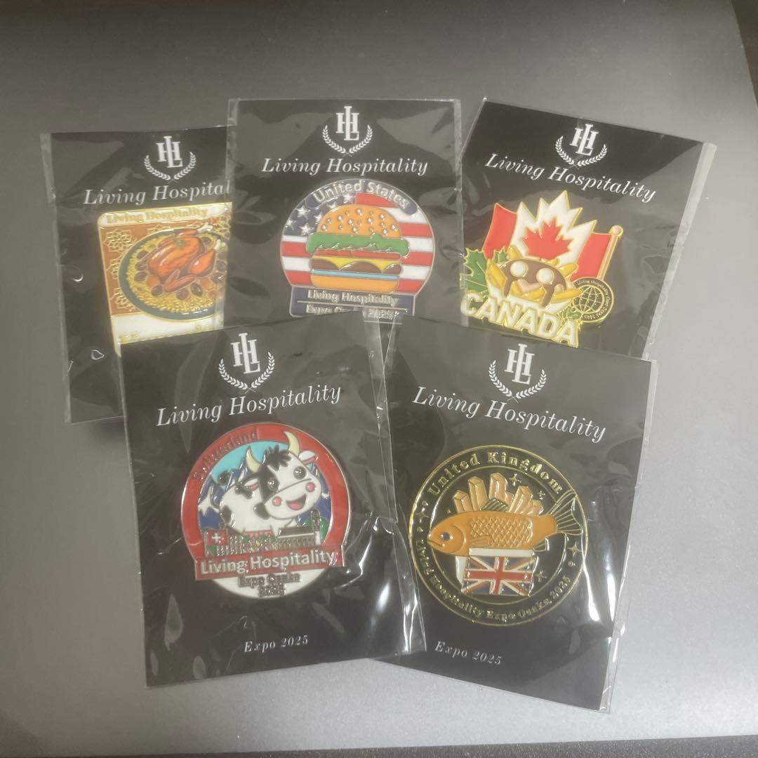 大阪Expo2025 Living hospitality非売品ピンバッチ - メルカリ