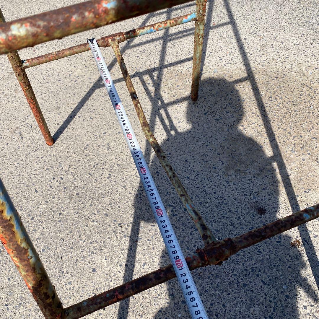 脚立 鉄錆 アイアン ジャンクガーデン 金属製 - メルカリ