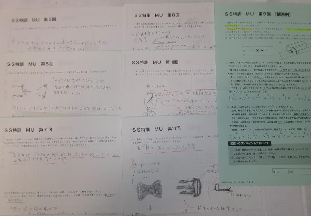 サピックス＊難関校ＳＳ特訓＊6年 理科／武蔵 対策プリント ６回＊記述問題対策 booksdream-store2_wf10-027