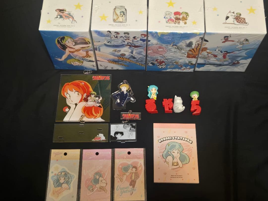 うる星やつら　復刻版全巻セット + キャラクターグッズ うる星やつら復刻BOX (vol.1-4)[限定アクリルキーホルダー4種&ミニ色紙