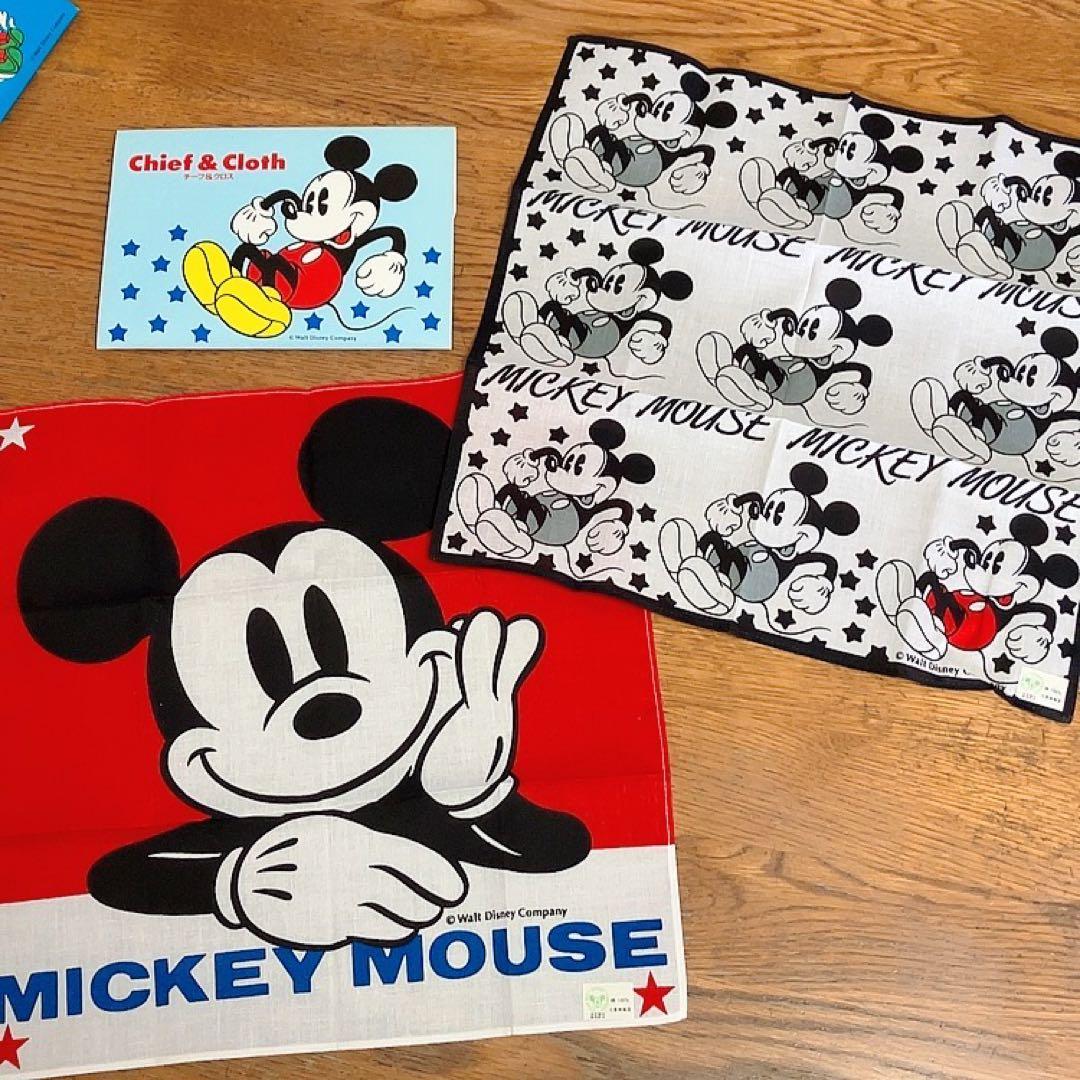 ディズニー ハンカチまとめ売り チーフ＆クロス 千趣会 ベルメゾン 未