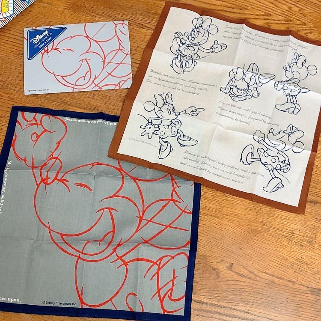 ディズニー ハンカチまとめ売り チーフ＆クロス 千趣会 ベルメゾン 未