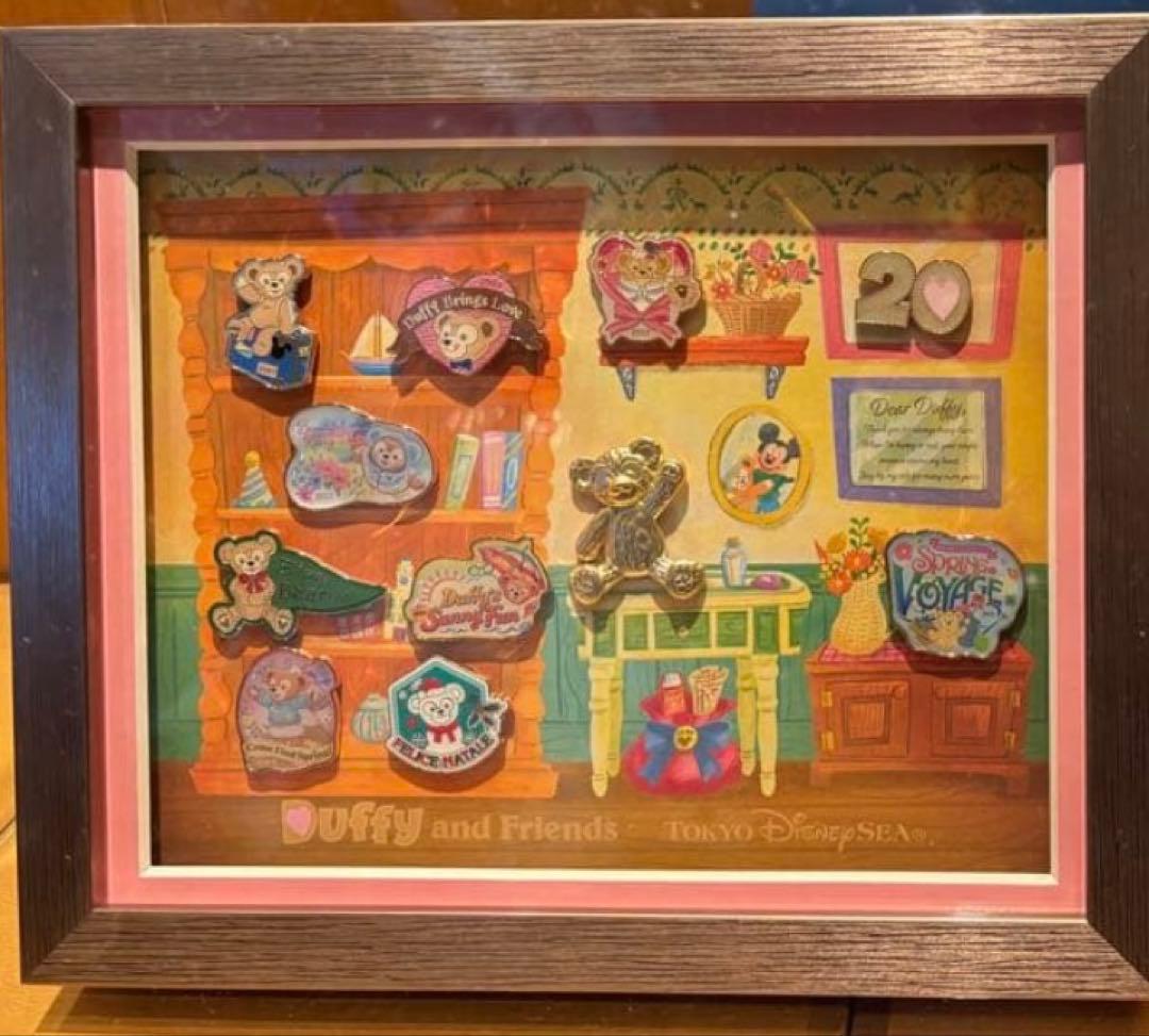 ディズニーシー ダッフィー 20周年 ピンバッジセット
