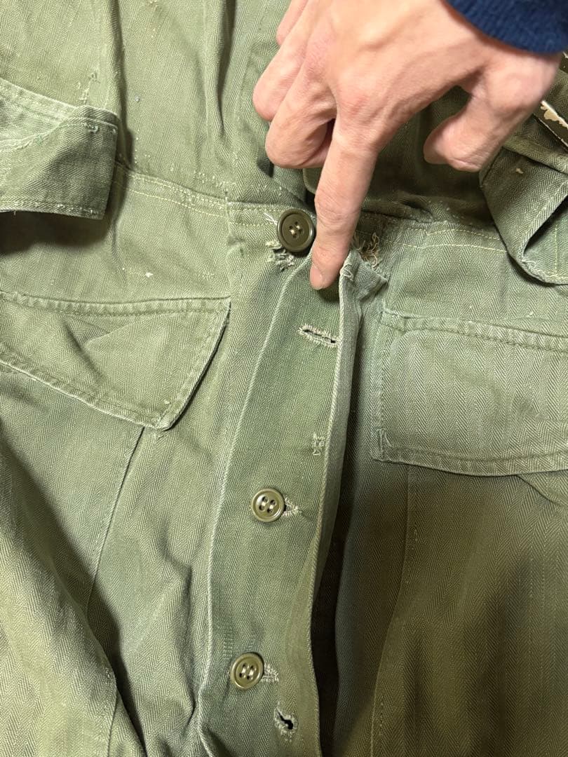 パンツ 1940's U.S.ARMY M-43 HBT all in one