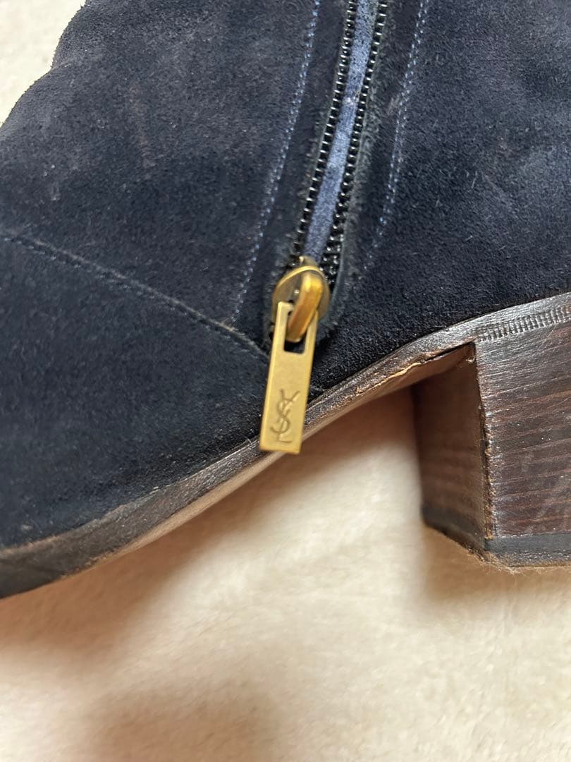 Yves Saint Laurent Johnny ヒールブーツ エディ 希少 - メルカリ