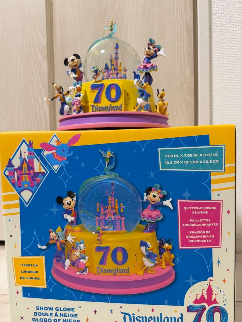 ディズニーランド 70周年 スノードーム ディズニー春祭りくじ - メルカリ
