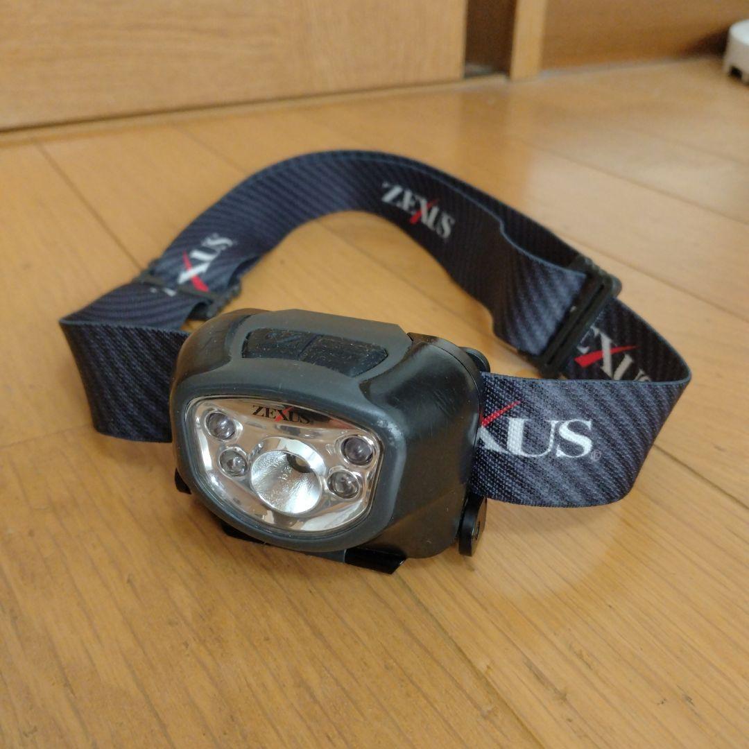 ZEXUS（ゼクサス）ZX-260 LEDヘッドライト 動作確認用乾電池付き