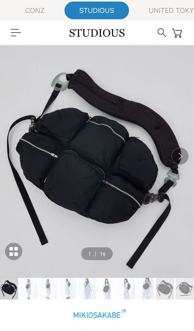 MIKIO SAKABE 別注STUDIOUS 別注7pockets bag(FREE GREY): MIKIOSAKABE: WOMENS｜ STUDIOUS ONLINE