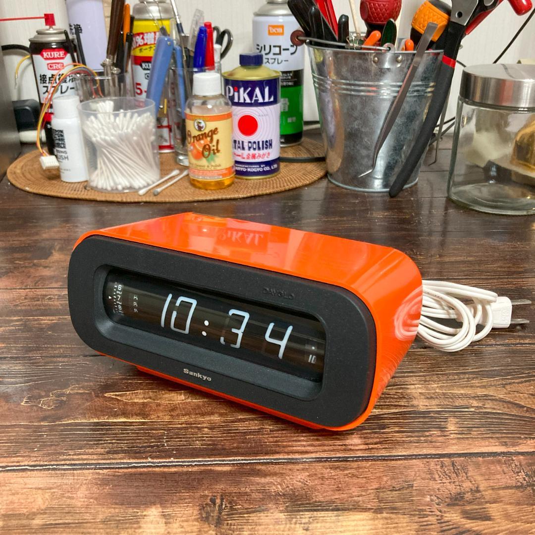 美品 Sankyo ザックス DT-202 置き時計 昭和レトロ - メルカリ
