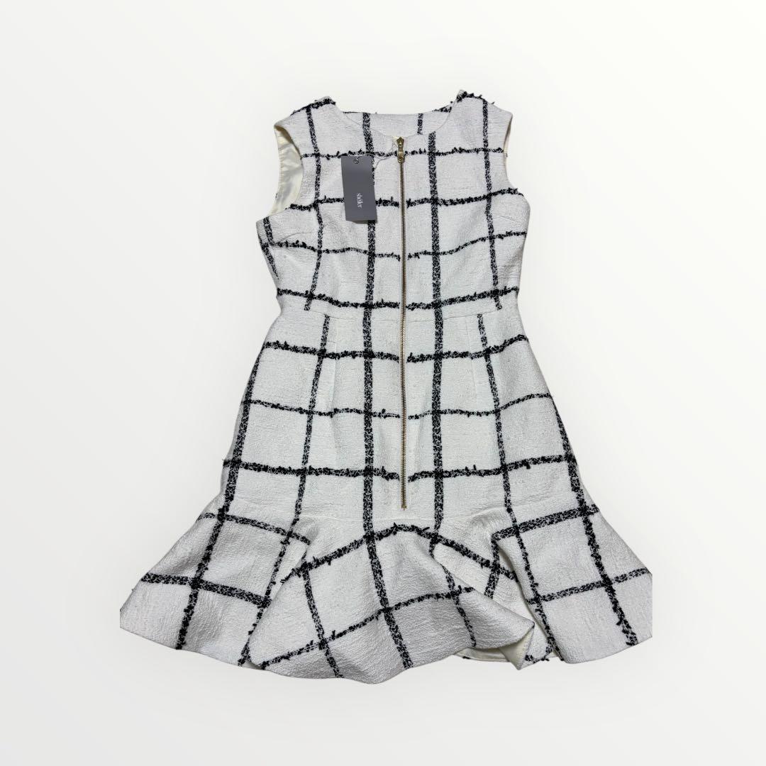 sheller ノースリーブチェック柄ミニワンピース