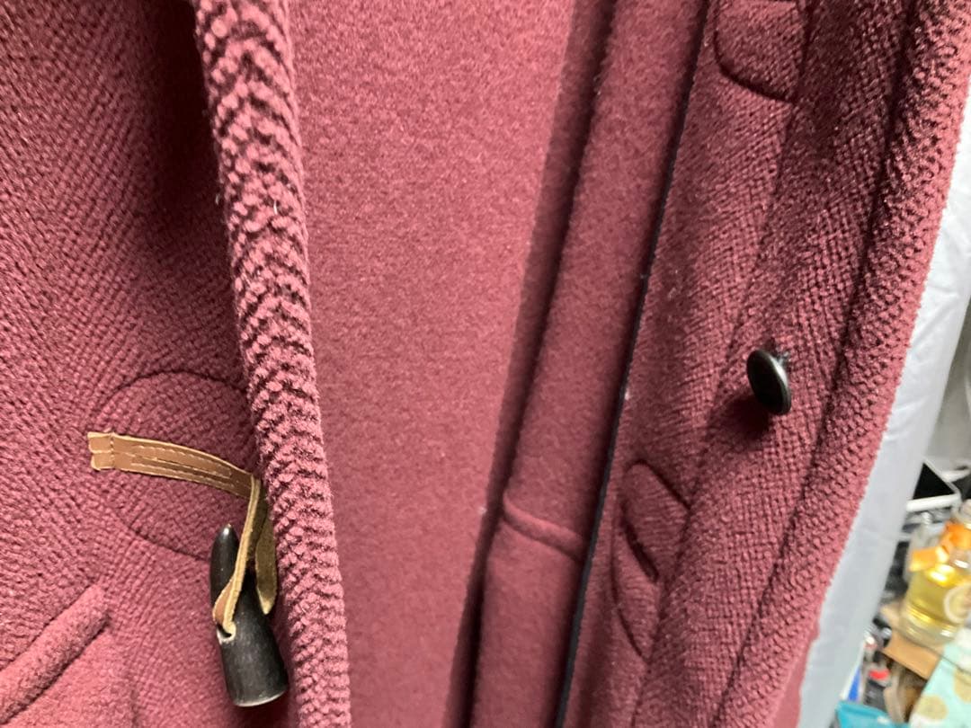 グレンフェル バーガンディ ダッフルコート サイズ34 - メルカリ