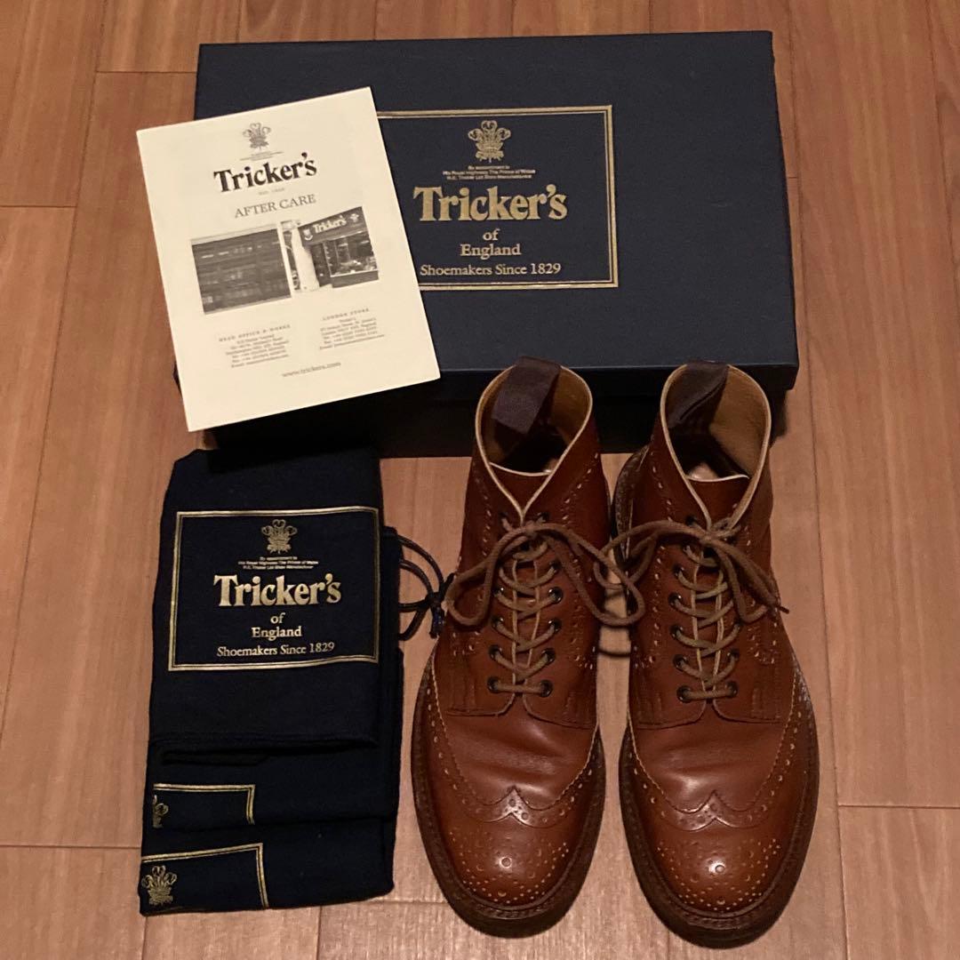 Tricker's トリッカーズ M2508 UK8 メダリオン モールトン - メルカリ