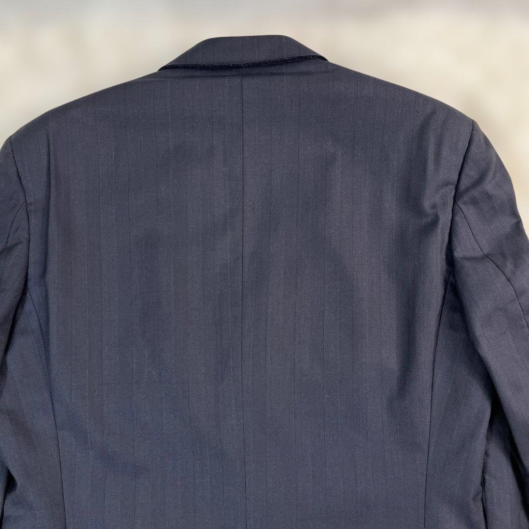 エルメネジルドゼニア ダブルスーツ ブラック系 シャドーストライプ