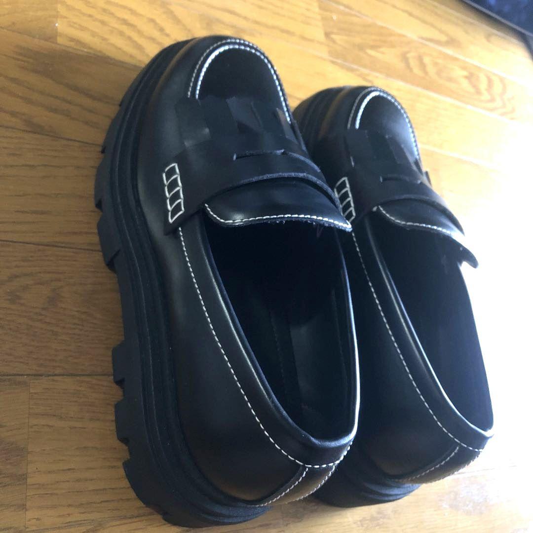 ZARA フリンジ チャンキー ローファー 厚底 27.5cm - メルカリ