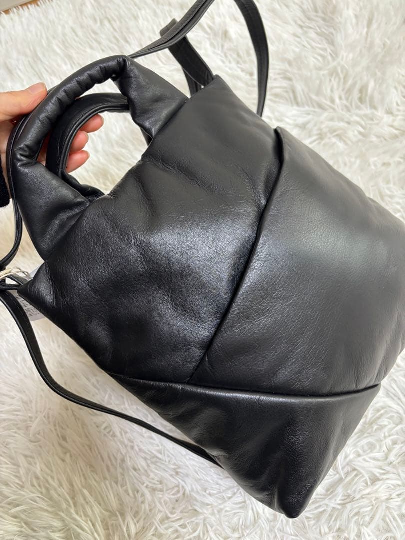 イアパピヨネ 本革2way ボンディングぺったんショルダーバッグ Sサイズ