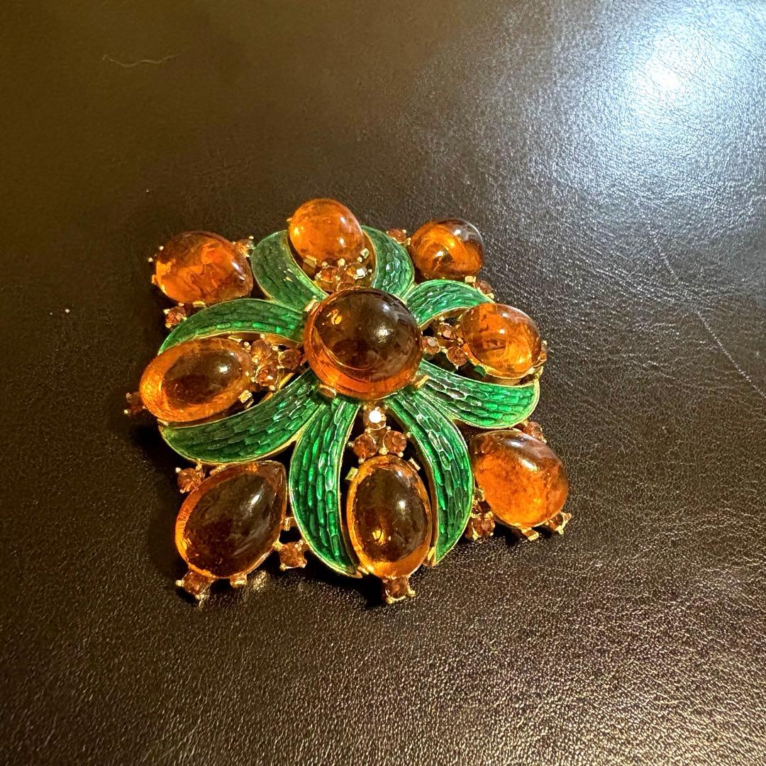 50s.60s】TRIFARI トリファリ ヴィンテージ ブローチ