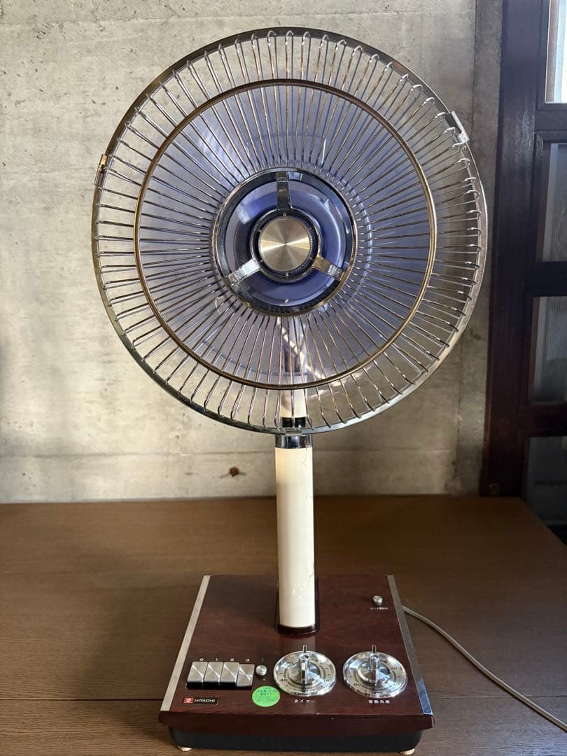 当時物　日立 H-654 扇風機 元箱付き 昭和 レトロ HITACHI Yahoo!オークション -「昭和レトロ日立hitachi」(扇風機) (冷暖房