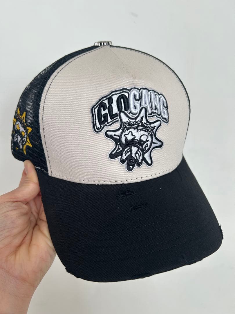 GLO GANG トラッカーハット ブラック グローギャング キャップ GLO GANGグロギャング☆クラシックロゴ トラッカーハット 関送込 (Glo