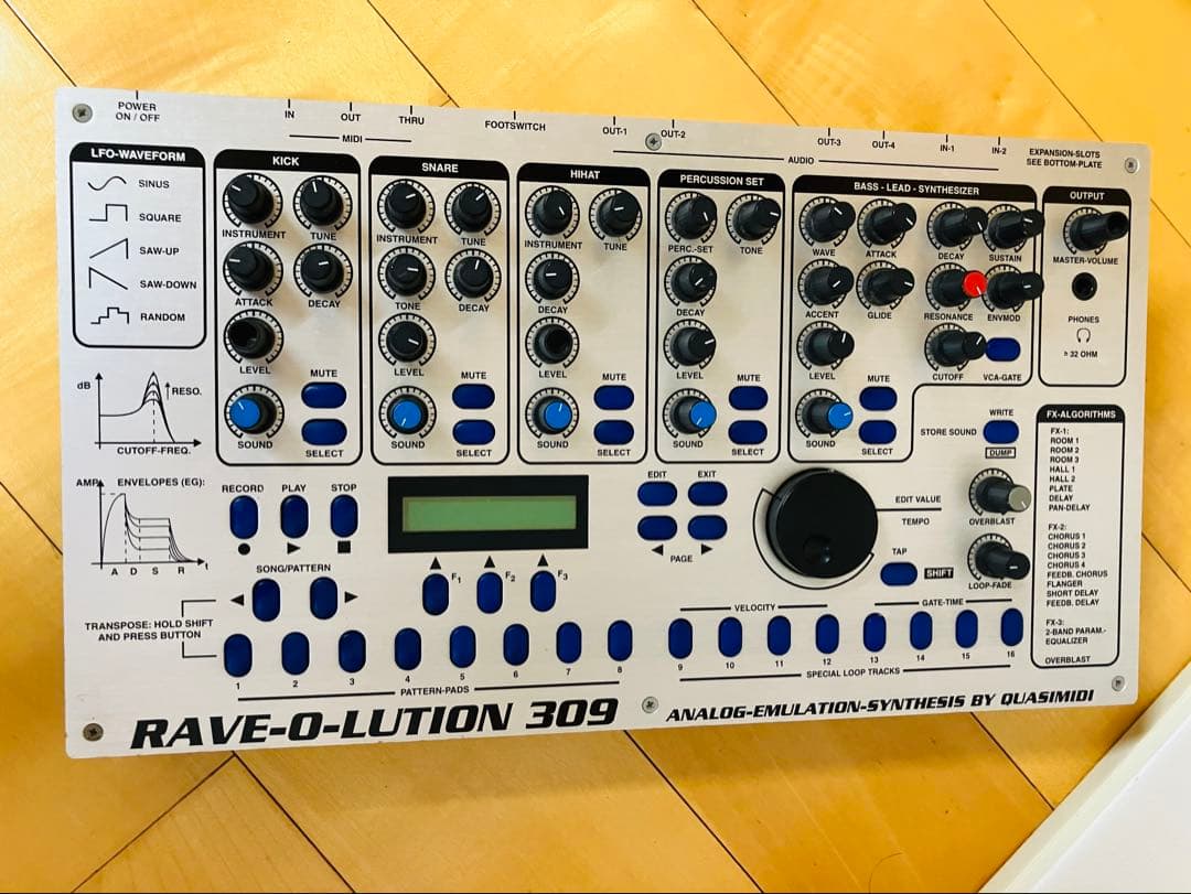 希少・アナログシンサ］Quasimidi Rave-o-lution 309