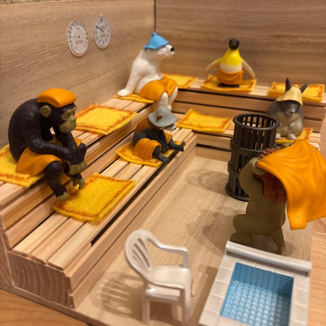 檜香る！ どうぶつサウナ サウナ室 ミニチュア ジオラマ サウナキット