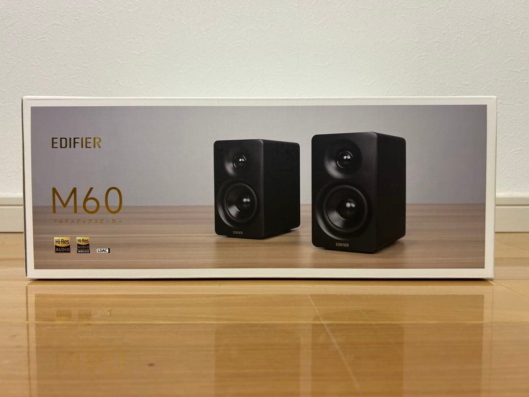 EDIFIER M60 アクティブスピーカー 黒 楽天市場】Edifier コンパクトデスクトップ2.0スピーカー M60 合計60W