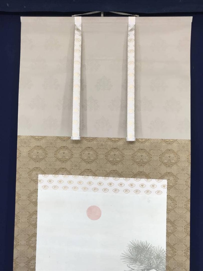 真作】柴田義董/松上双鶴図/鶴図/松鶴図/掛軸/名家伝来/AC-76 - メルカリ