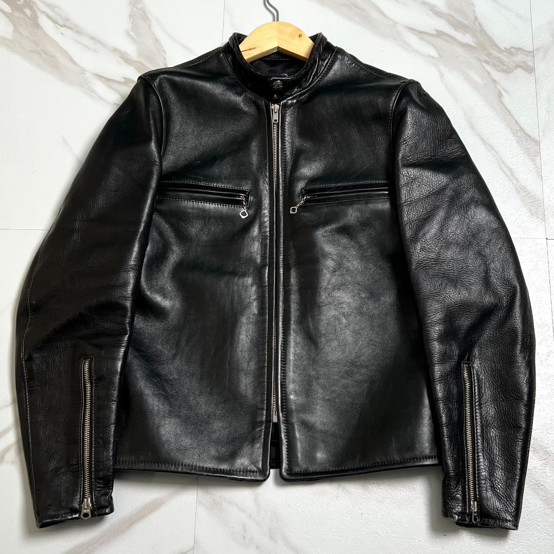 Buco ブコ リアルマッコイズ J−100 茶芯 ホースハイド ライダース 黒