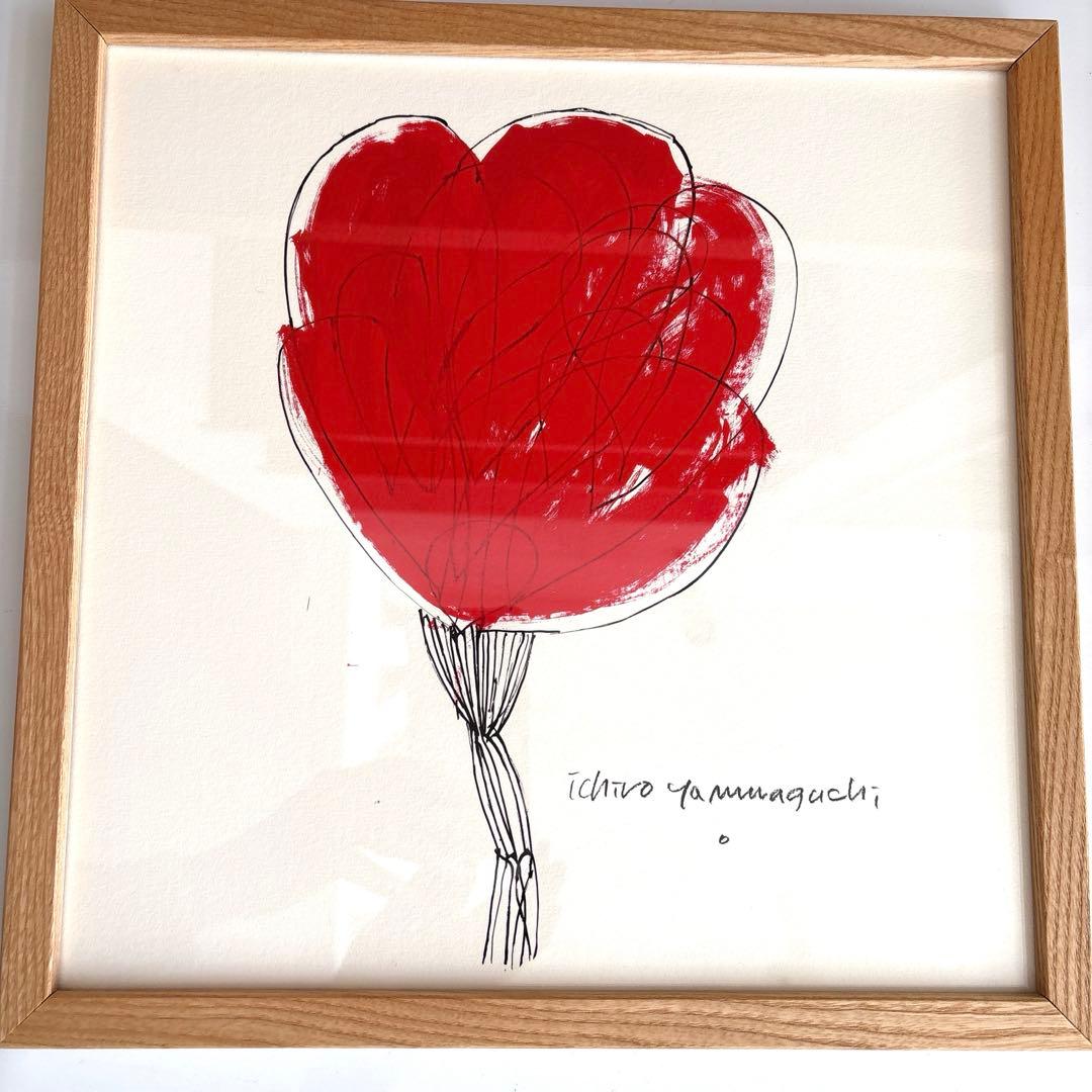 山口一郎 アートポスター「HANA-aka」 完売品 - メルカリ