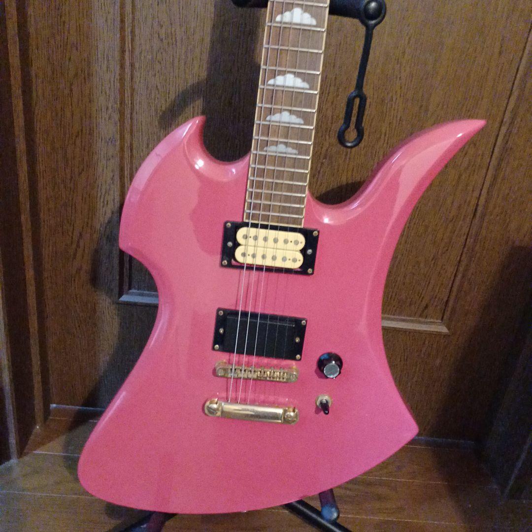 美品:モッキンバードピンクエレキギター XJAPAN hide♡ソフトケース