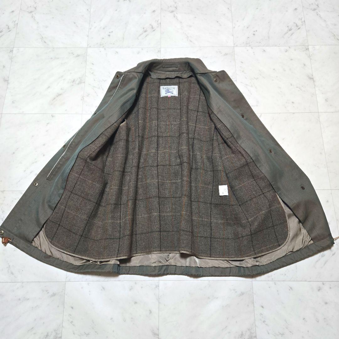 希少☆バーバリー プローサム白タグ 玉虫色 モッズコート ライナー