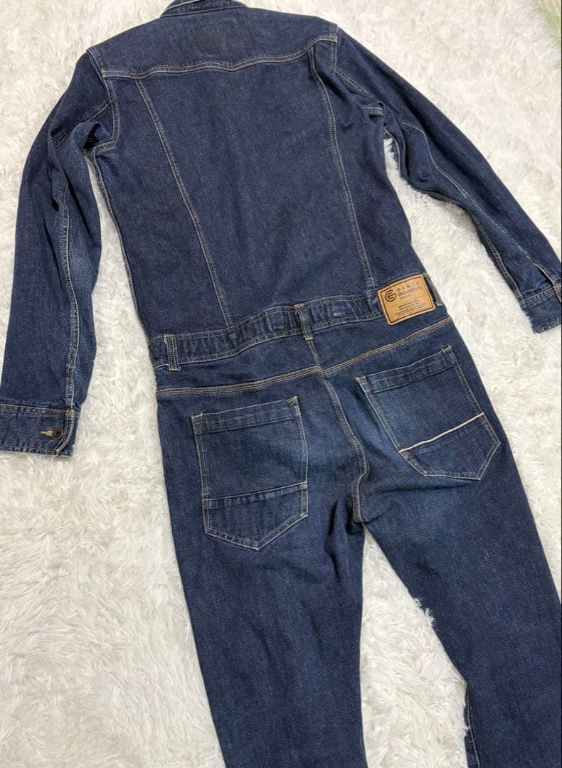 GRACE ENGINEER ストレッチデニムつなぎ 濃紺 LL 美品 靴【GRACE