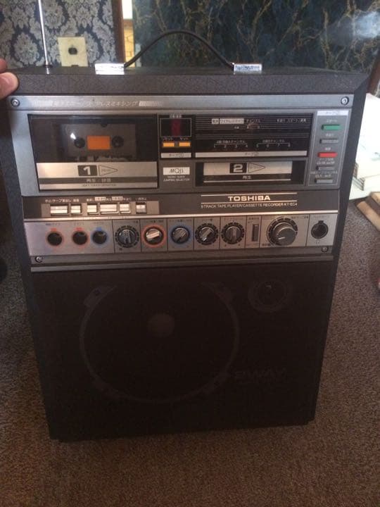 レトロ Toshiba 8トラック テーププレーヤー カセットレコーダー