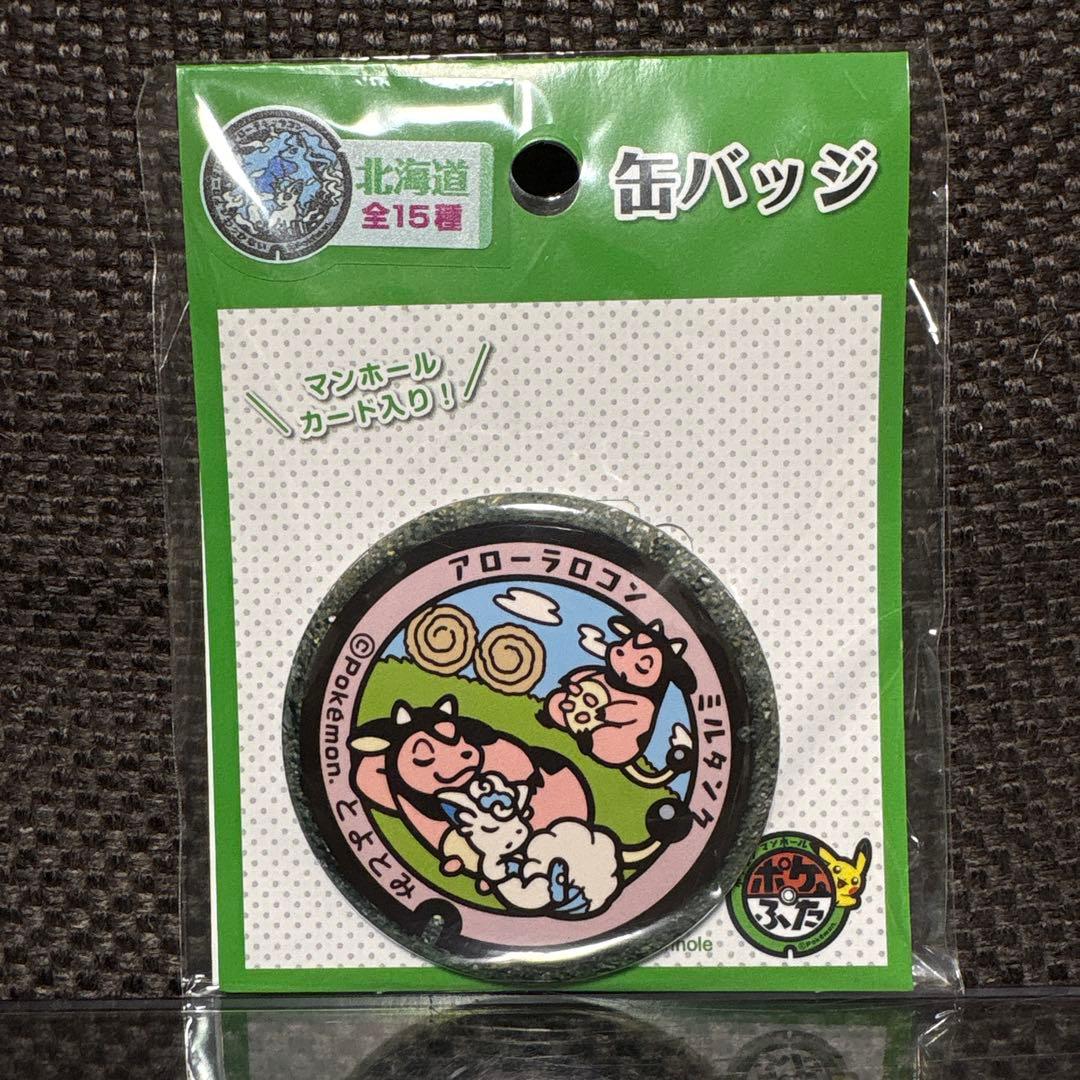 新品未開封：北海道限定】ポケモン ポケふた/マンホール 缶バッジ 豊富