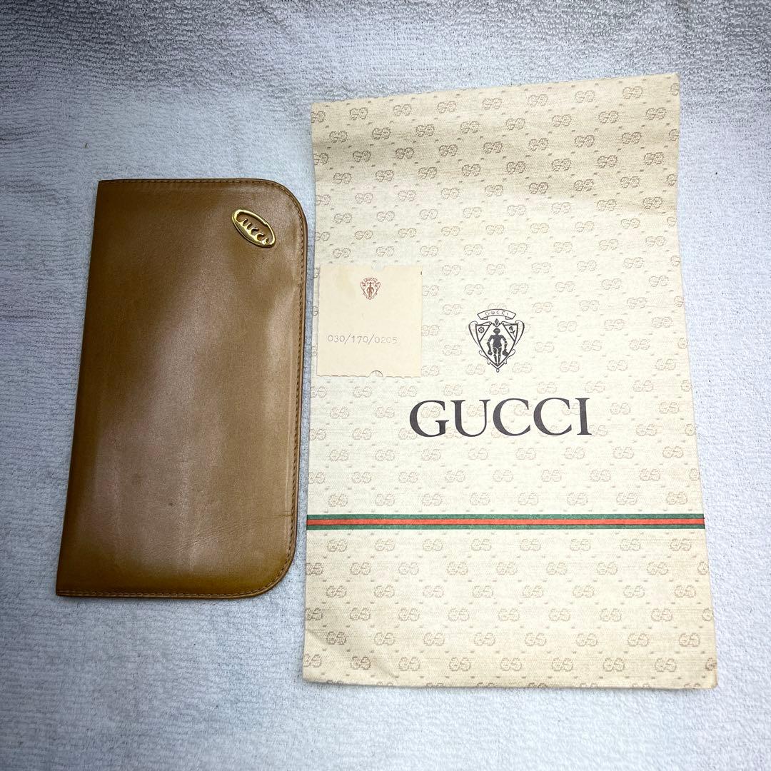 オールドGUCCIグッチ　メガネケース　本革　未使用品 GUCCI - 正規新品 GUCCI メガネケースの通販 by Tora's shop｜グッチ