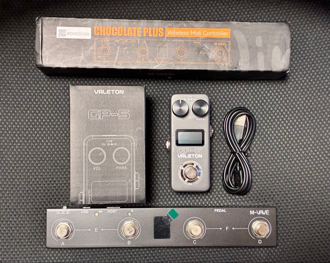 Valeton GP-5 & M-VAVE Chocolate Plus セット Valeton GP-5 with mvave chocolate plus midi switching - YouTube