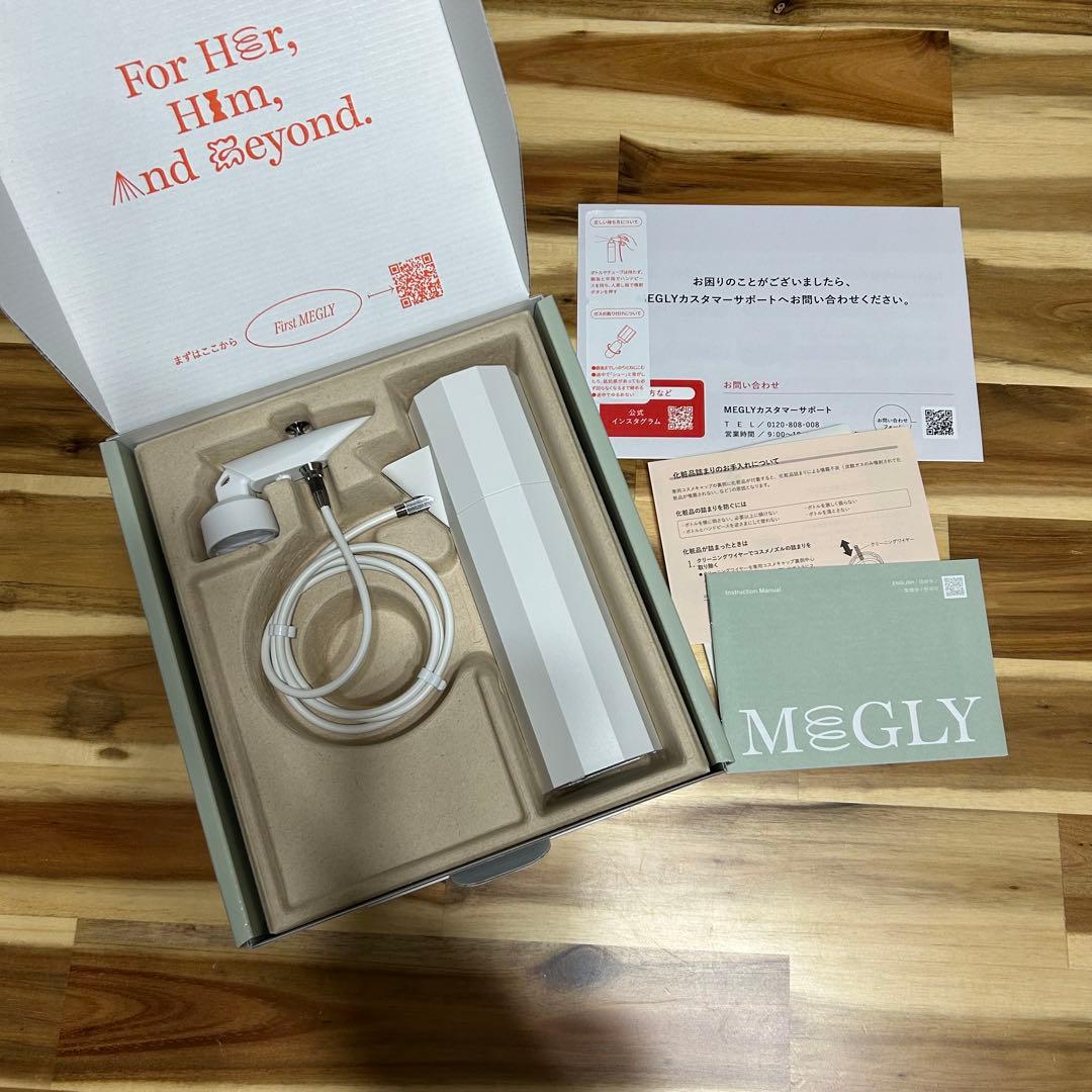 【美品】MEGLY 本体のみ 化粧水・ローション・トナー 取扱説明書・保証書付 美品】MEGLY 本体のみ 化粧水・ローション・トナー 取扱説明書・保証