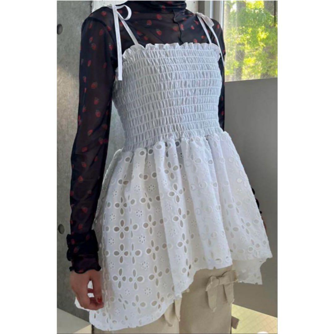 poppy あさぎーにょ コットンレースボリュームキャミ