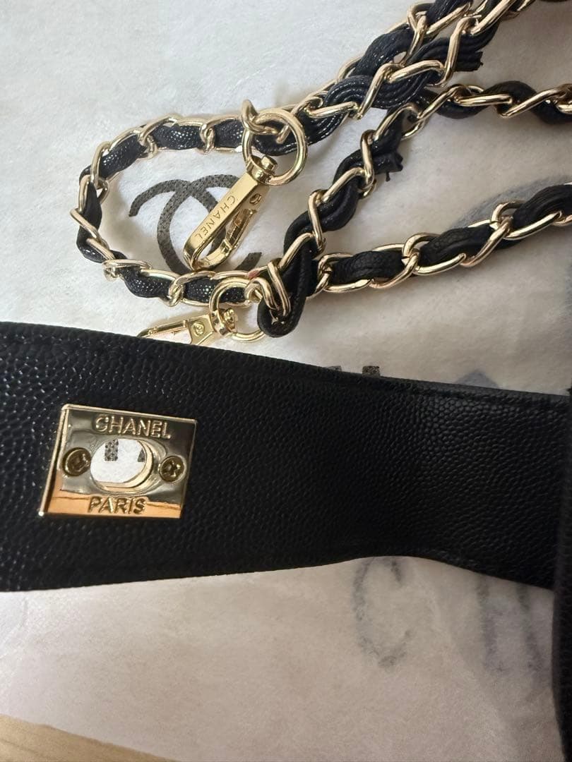 CHANEL CC ロゴブラック キルティング ショルダーバッグノベルティ